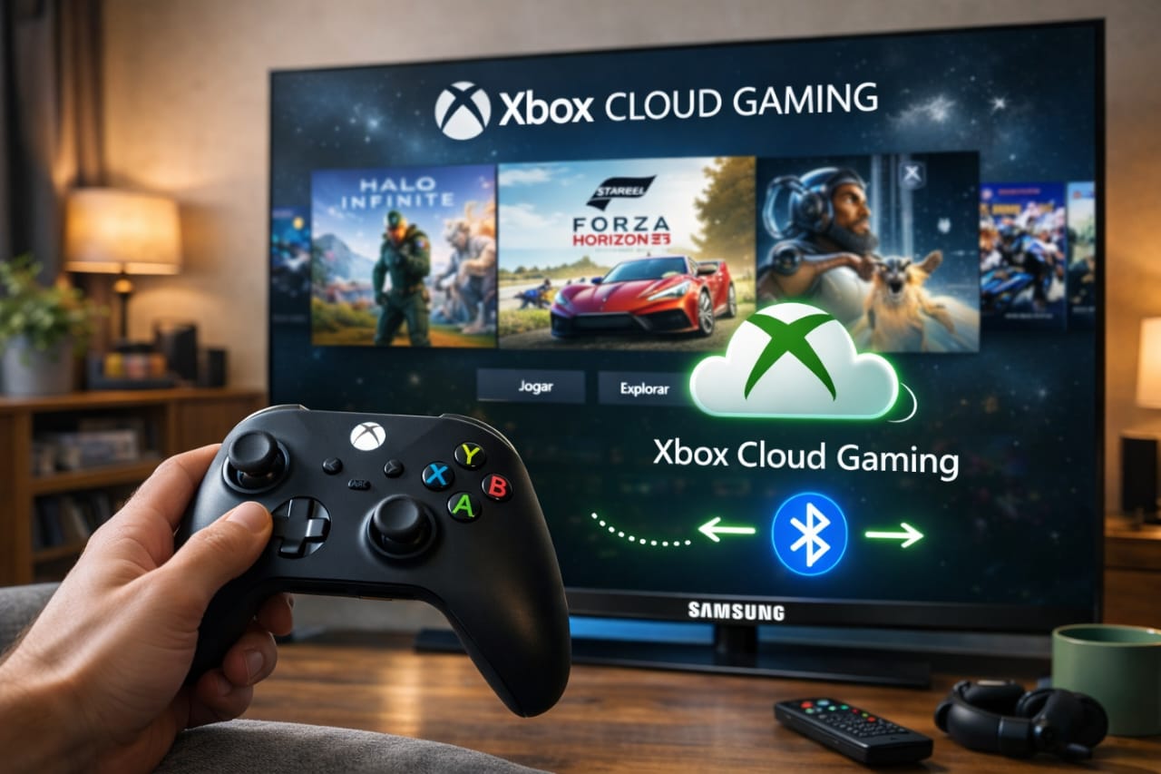 Como conectar o controle do Xbox na TV Samsung